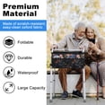 thumbnail image 6 of SupreGear Walker Basket with Large Pouch and Cup Holder, Easy Install Oxford Mobility Bag, Floral Black, 6 of 9