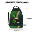 thumbnail image 2 of Naloa St. Patrick's Day4 2Pcs Anti-Kick Back Seat Cover Kick Mat, Car Seat Protector with 3 Storage Pockets, 2 of 8