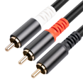 thumbnail image 3 of 2X Y Adapter Cable Subwoofer Y Cable 1X to 2X RAC Audio Cable 1 to 2 Power Amplifier Audio Cable,3 Meter, 3 of 10