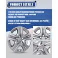 thumbnail image 4 of 4 Pcs Enjoliveurs en Acier de 17 Pouces pour Toyota Rav4 2013 2014 2015 2016 2017 2018, Installation à Clipser avec Anneaux de Rétention, Laque, 4 of 7