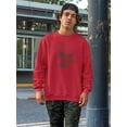 thumbnail image 2 of Give Him A Pizza Face Quote Sweatshirt Men -Image by Shutterstock, Male Small, 2 of 4
