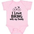 thumbnail image 3 of Inktastic I Love Biking with Daddy Boys or Girls Baby Bodysuit, 3 of 5
