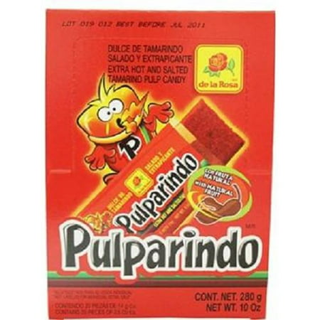 Product Of Pulparindo, Tamarind Hot & Salt, Count 20 - Sugar Candy / Grab Varieties &