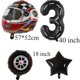 thumbnail image 4 of piezas de globos para casco de motor, ruedas, neumáticos, globos de carreras, decoración de cumpleaños para niños, coche de carreras, motocross, Hot Wheel, suministros para fiestas, 4 of 5