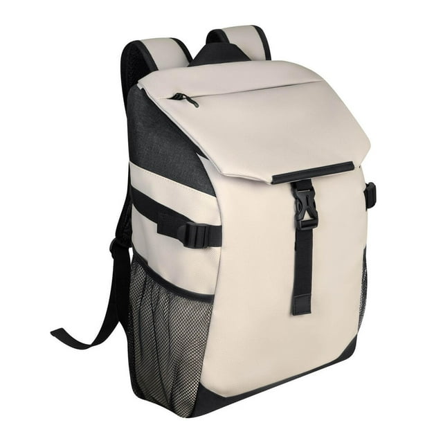 Mochila resistente a salpicaduras con porta laptop-Iker beige 32 x 47 x 14