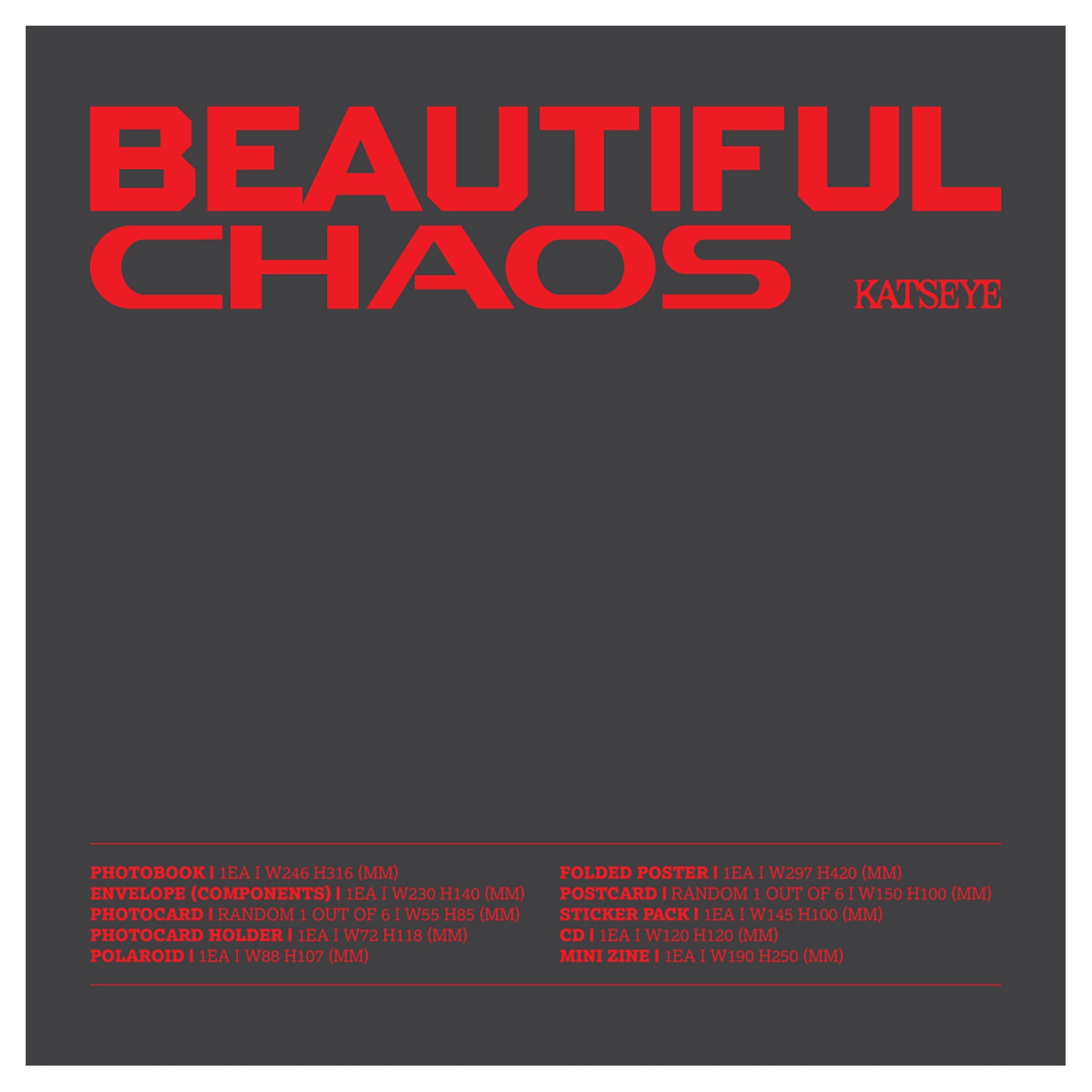 Katseye - BEAUTIFUL CHAOS - Beautiful Version (Walmart Exclusive) - CD