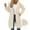 Beige, variant on Mohiass Tunic Zip Up Hoodie Women Fleece Long Sleeve 2025 Long Sweater Two Way Zipper Casual Drawstring Fall Jacket Coat with Pocket Beige L