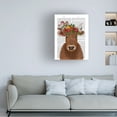 thumbnail image 3 of Fab Funky 'Cow Bohemian 1 Book Print' Canvas Art, 3 of 3