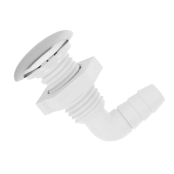 OUNONA Massage Bathtub Jet Nozzle White Bubble Bath Jet with Air Button for Relaxation