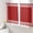 Red White Beige, variant on Sheer Curtains 54 Inch Length 2 Panels Set for Kitchen, Green Greek Key Semi Sheer Curtains for Windows, Geometric Greece Ancient Farmhouse Geo Voile Window Treatments Rod Pocket Curtain