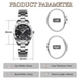 thumbnail image 7 of SKMEI Watches for Women Analog Quartz Stainless Steel Watches Fashion Waterproof Ladies Dress Wrist Watch, 7 of 7