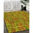 thumbnail image 3 of Ahgly Company Machine Washable Indoor Round Transitional Pistachio Green Area Rugs, 6' Round, 3 of 7