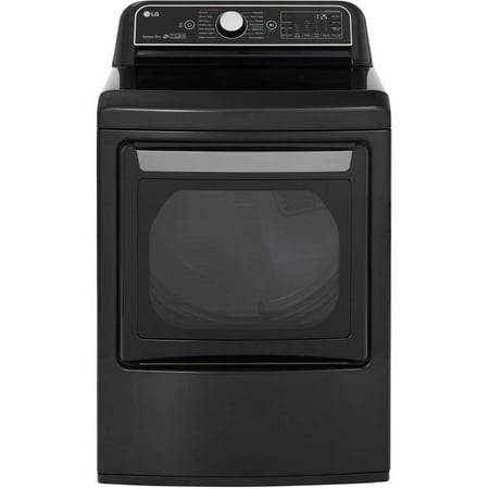 LG DLEX7900BE 7.3 Cu. Ft. Smart Wi-Fi Enabled Electric Dryer with TurboSteam - Black Steel