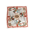 thumbnail image 2 of Sonducket Pañuelos para mujer, pañuelo para la cabeza, moda, cuadrado, vacaciones, playa, diadema, reutilizable, elegante, estampado, pañuelo Ropa, zapatos y accesorios Miscelánea naranja verde, 2 of 6