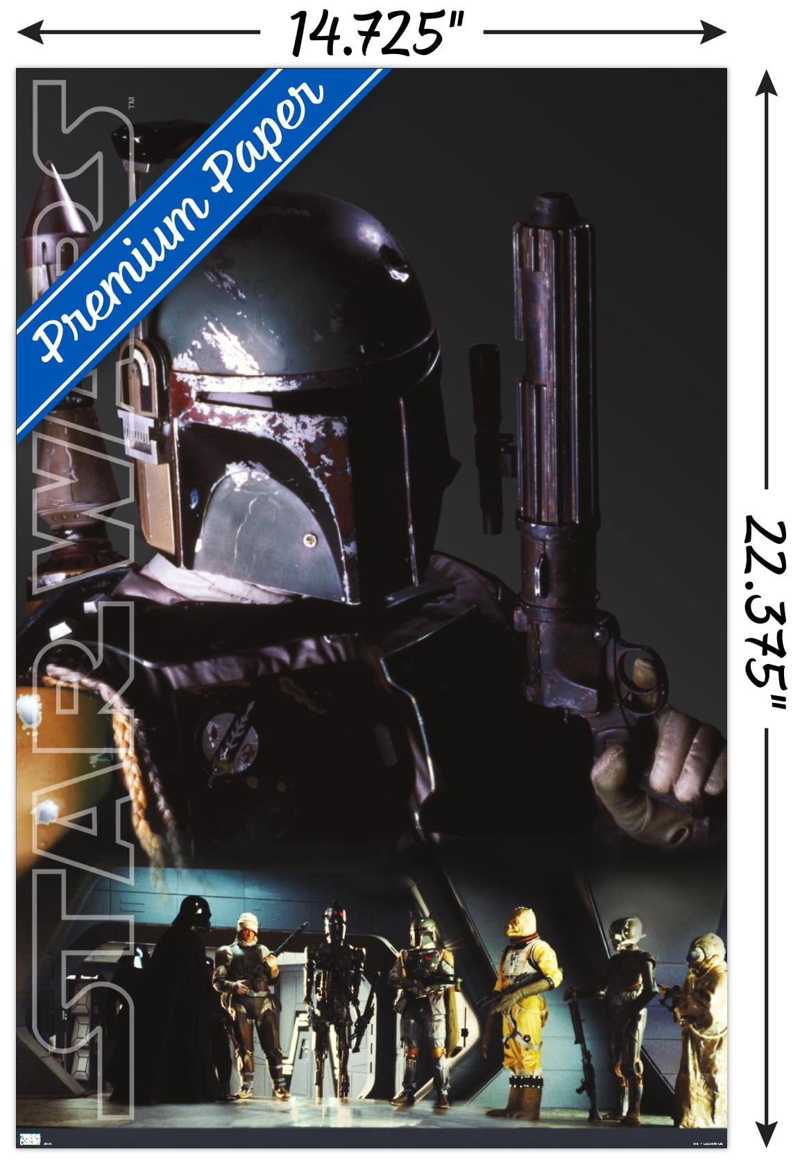 Star Wars: Saga - Bounty Hunters - Collage Wall Poster, 14.725" x 22.375"
