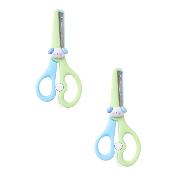Clearance Office cabinet under $5,Left Handed Scissor With Cap Blunt Tip Home Use Crafting Scissor Arts Cutting Paper Scissors Scissors 2PC