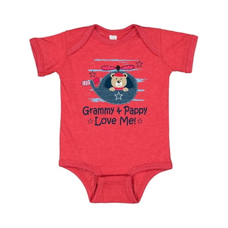 

Inktastic Grammy and Pappy Love Me Gift Baby Boy or Baby Girl Bodysuit