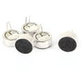 thumbnail image 1 of Unique Bargains 5Pcs 2 Terminals Cylindrical Electret Condenser Microphone Pick-up 9mmx4.5mm, 1 of 1