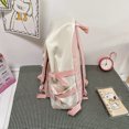 thumbnail image 3 of Bolsa Mochila casual Hit Color Student Girl Mochila Mochilas de viaje grandes (rosa) Ehuebsd Para Estrenar, 3 of 9