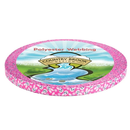 Country Brook Design® 1/2 inch Spring Bunnies Photo Quality Polyester 50 Yards