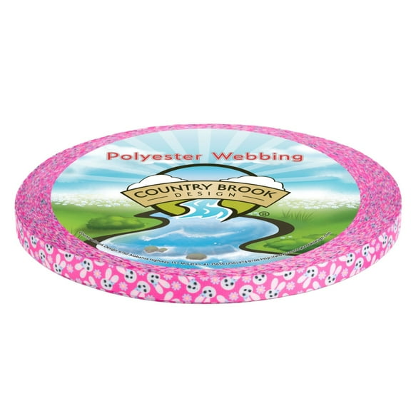 Country Brook Design® 1/2 inch Spring Bunnies Photo Quality Polyester, 10 Yards