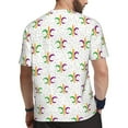 thumbnail image 2 of Wukai Mardi Gras Carnival1 Print Men's Short-Sleeved Mesh T-Shirt,Quick-Dry Short Sleeve Workout T-Shirt-Medium, 2 of 8