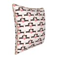thumbnail image 2 of Fotbe Dachshund And Hearts Pattern Velvet Decorative Throw Pillow Covers with Elegant Piping, Soft Plush Cushion Cover for Sofa, Bed, Car, Office-18"x18", 2 of 8