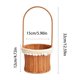 thumbnail image 3 of Plastic Rattan Woven Basket With Tassel Cut Decorative Storage Basket With Handle For Home Organization And Flower Arrangement, 3 of 6
