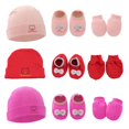thumbnail image 5 of 1 Juego de guantes antiarañazos para bebé, conjunto de cubierta para pies, algodón suave, manoplas sin rasguños para recién nacidos, calcetines, gorros, gorro de noche, 5 of 5
