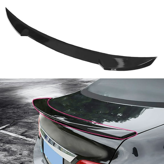 Rear Trunk Lid Wing Spoiler Fit for Nissan Sentra (2020-2022), Gloss Black