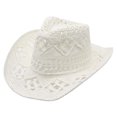 thumbnail image 1 of Sombreros de vaquero unisex Fdelink con protección solar UV, color blanco, 1 of 2