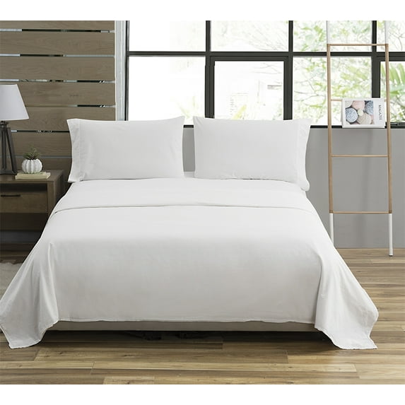 200TC Saudade Portugal Sheet Set - Washed Percale