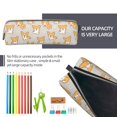thumbnail image 5 of Yiaed Corgi Dog Print Leather Pencil Case - Leather Pen Pencil Holder - Elegant & Practical Pencil Pouch for Work & Office, 5 of 7