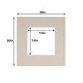 thumbnail image 3 of Grey Acid Free 20x20 Picture Frame Mats with White Core Bevel Cut for 8x8 Pictures - Fits 20x20, 3 of 4