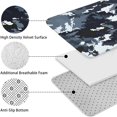 thumbnail image 5 of Dark Blue Camo Irregular Pattern Bathroom Rugs Sets 3 Piece,Toilet Cover Set,Absorbent Non Slip Bathroom Mats Sets with U-Shaped Contour Rug Toilet Rug Set, 5 of 5