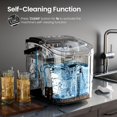 thumbnail image 6 of Moifoi Ice Makers with Handle,26.5Lbs/24H,9 Cubes in 6 Mins,2 Sizes of Bullet Ice,Portable Ice Machine with Self-Cleaning，Black, 6 of 10