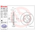 thumbnail image 2 of Brembo Rotor de Frein 09865511C02 Ventilé; Design en une Pièce; Motif de Boulon de Roue 4 x 100 Millimètres; Diamètre Intérieur de Chapeau de 149,9 Millimètres; Diamètre de Moyeu de 64 Millimètres, 2 of 2