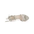 thumbnail image 4 of BLISSFUL STEP Women's Sandals High Block Heels Solid Color Lace up Sandals Grey 6, 4 of 7