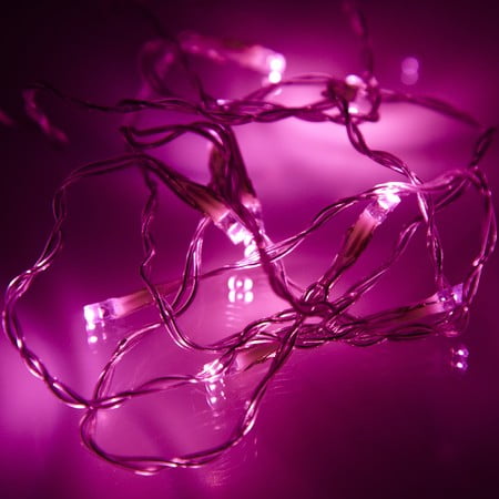 30 LED String Light Battery Operated - Pink