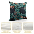 thumbnail image 4 of Heduofu Short Plush Pillowcase, Owl and Colorful Flowers Square Pillowcase, Sofa Bedroom Car Decoration Pillowcase,Available In Various Sizes, 4 of 5