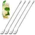 thumbnail image 1 of Cuchara para mezclar cócteles The Little Green Change de acero inoxidable, 1 of 9