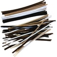thumbnail image 2 of 100 Chenille Craft Pipe Cleaners 29cm x 6mm Brown White Black Flesh And Gray, 2 of 5