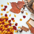 thumbnail image 4 of PEIXUN 100PCS Fall Maple Leaves Confetti Table Confetti Fall Table Scatter Decorative Maple Leaves Themed Kids Birthday Decor, 4 of 8