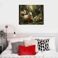 thumbnail image 5 of Orinice Farm Animal Wall Art Farmhouse Sheep Pictures Rustic Wall Art Goat Painting Farm Sheep Wall Decor Rustic Animal Prints Farmhouse Country Animals Canvas for Bedroom Kitchen 20x16in, 5 of 6