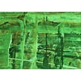thumbnail image 1 of Ahgly Company Machine Washable Indoor Rectangle Transitional Green Area Rugs, 3' x 5', 1 of 1