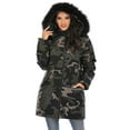 thumbnail image 5 of Womens Down Coat Down Jackets Coats Puffy Puffer Hooded Coat Plus Size Button Warm Coat Long Coat Thickened, 5 of 8
