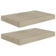 thumbnail image 1 of Estantes Flotantes de Pared vidaXL en MDF Acabado Roble Panal 2 Piezas, 1 of 7
