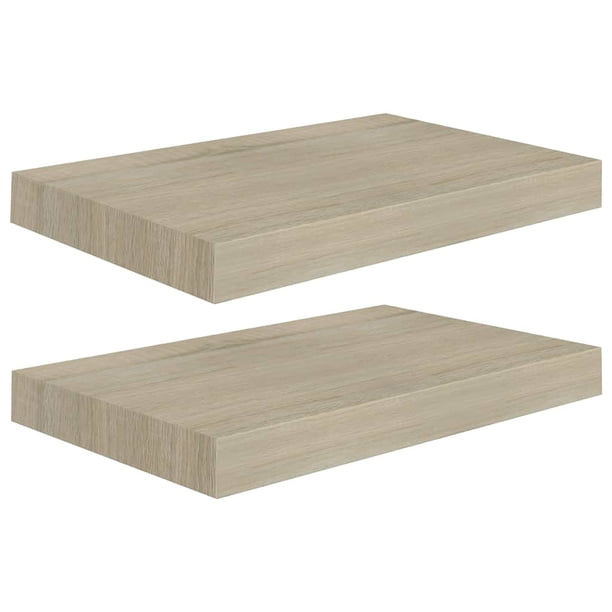 Estantes Flotantes de Pared vidaXL en MDF Acabado Roble Panal 2 Piezas