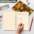 thumbnail image 4 of FORMRS 1-Subject Spiral Notebook 8" x 5" College Ruled 60 Refillable Sheet A5 Hard Cover, Green Retro Leaves, 4 of 7