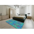 thumbnail image 4 of Ahgly Company Indoor Rectangle Patterned Dark Turquoise Green Area Rugs, 6' x 9', 4 of 6